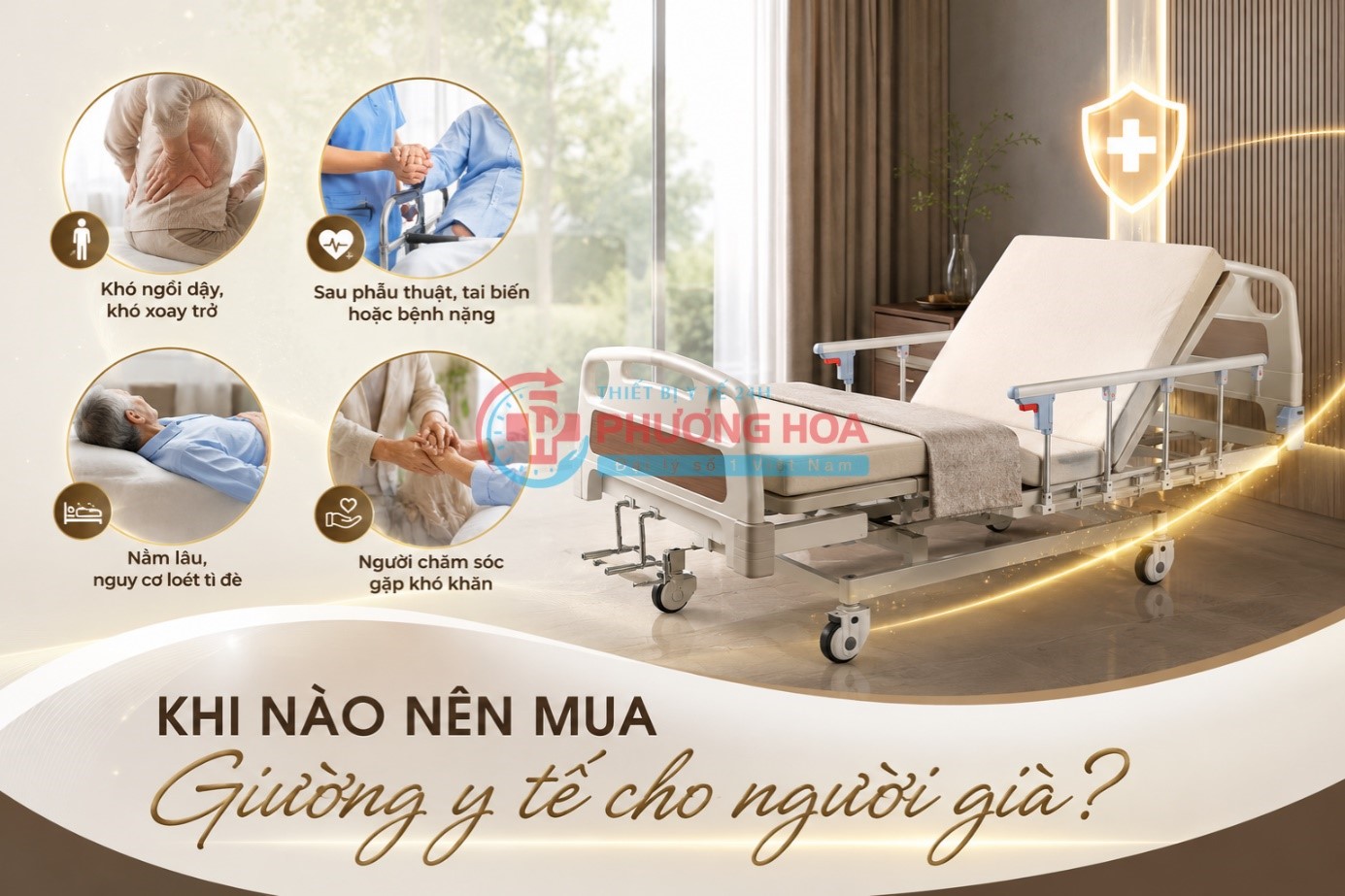 Giường y tế cho người già